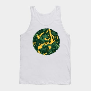 Forrest Green Circle of Drip Tank Top